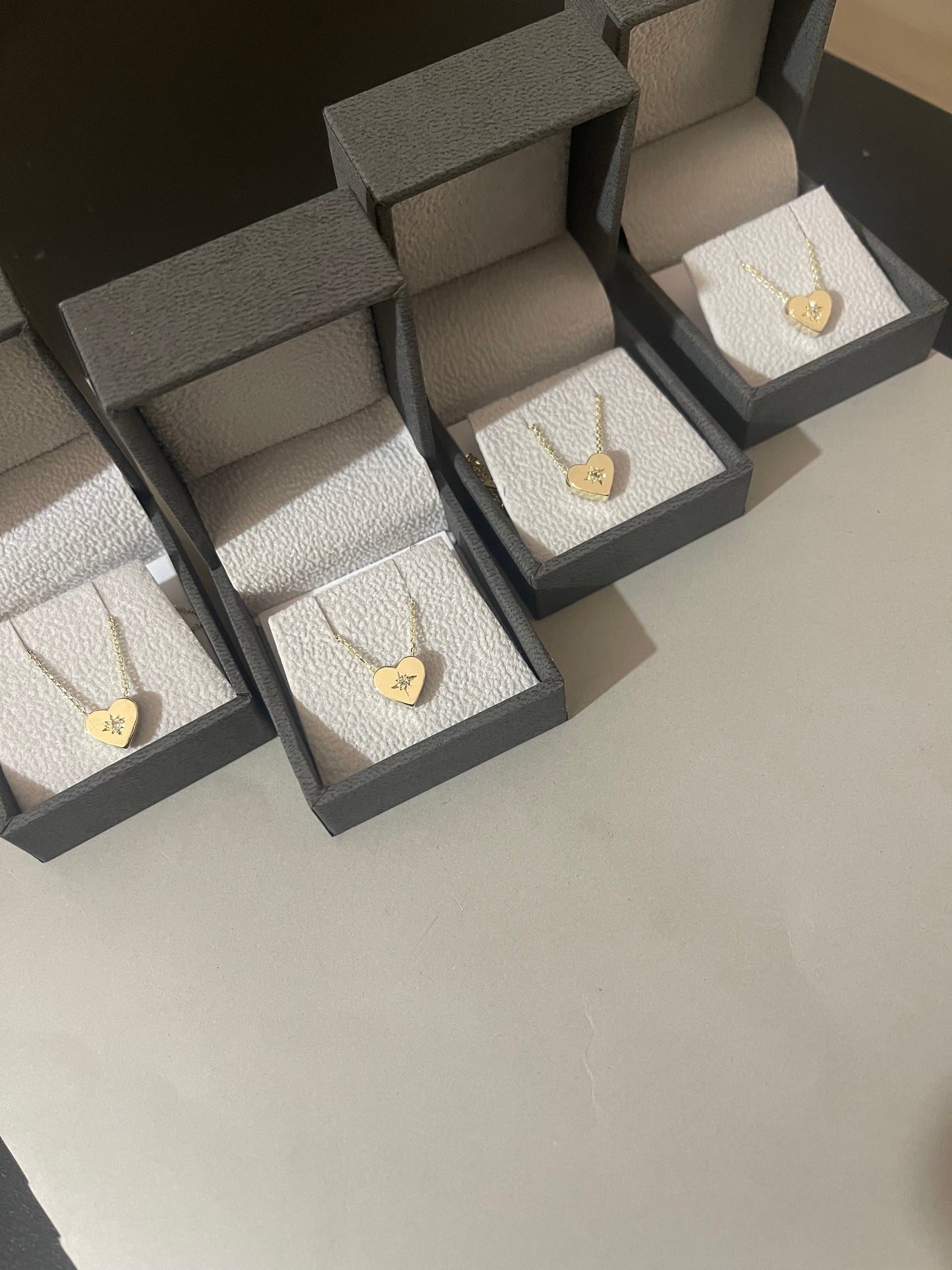 14K שרשרת זהב- לב