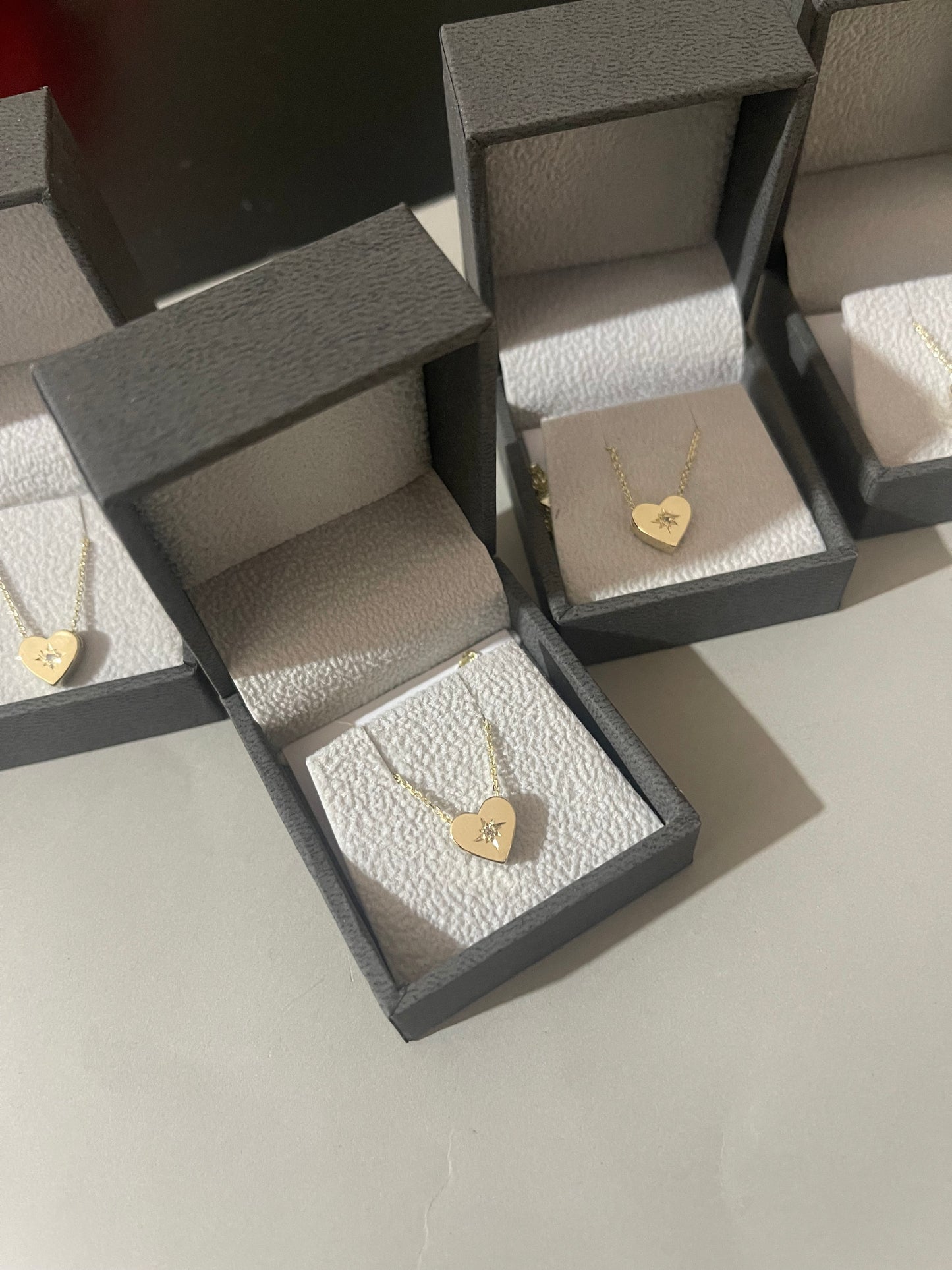 14K שרשרת זהב- לב