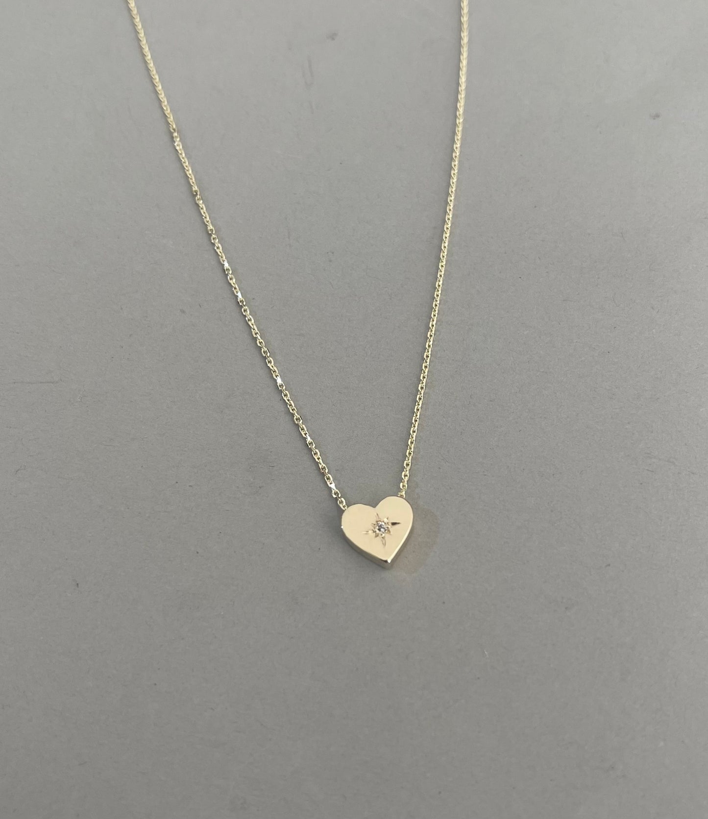 14K שרשרת זהב- לב