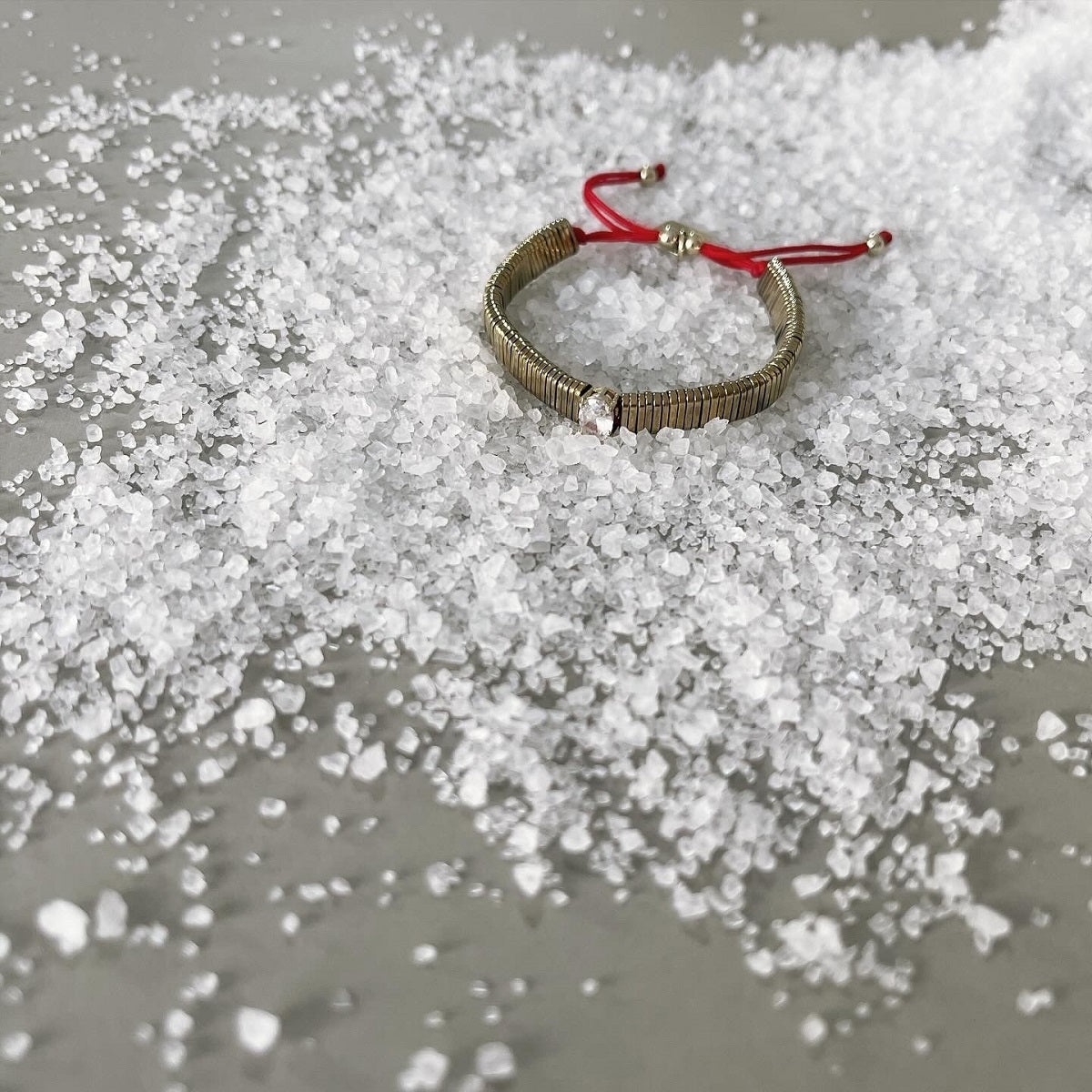 צמיד זהב וזרקון BALI- אדום