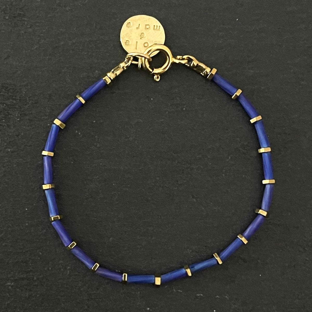 צמיד זהב וכחול- פאלמה