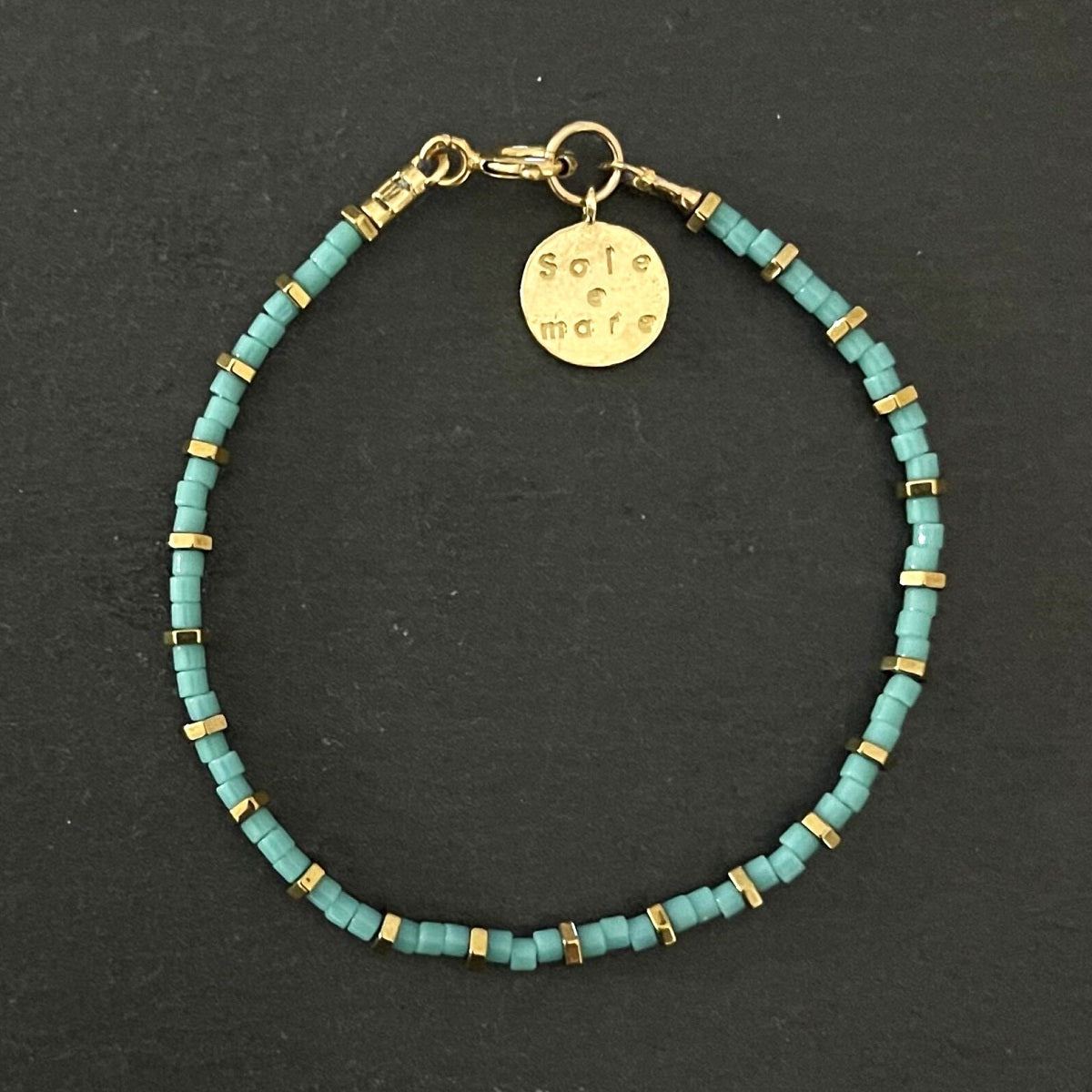 צמיד זהב וטורקיז- ברזיל
