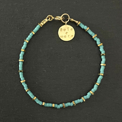 צמיד זהב וטורקיז- ברזיל