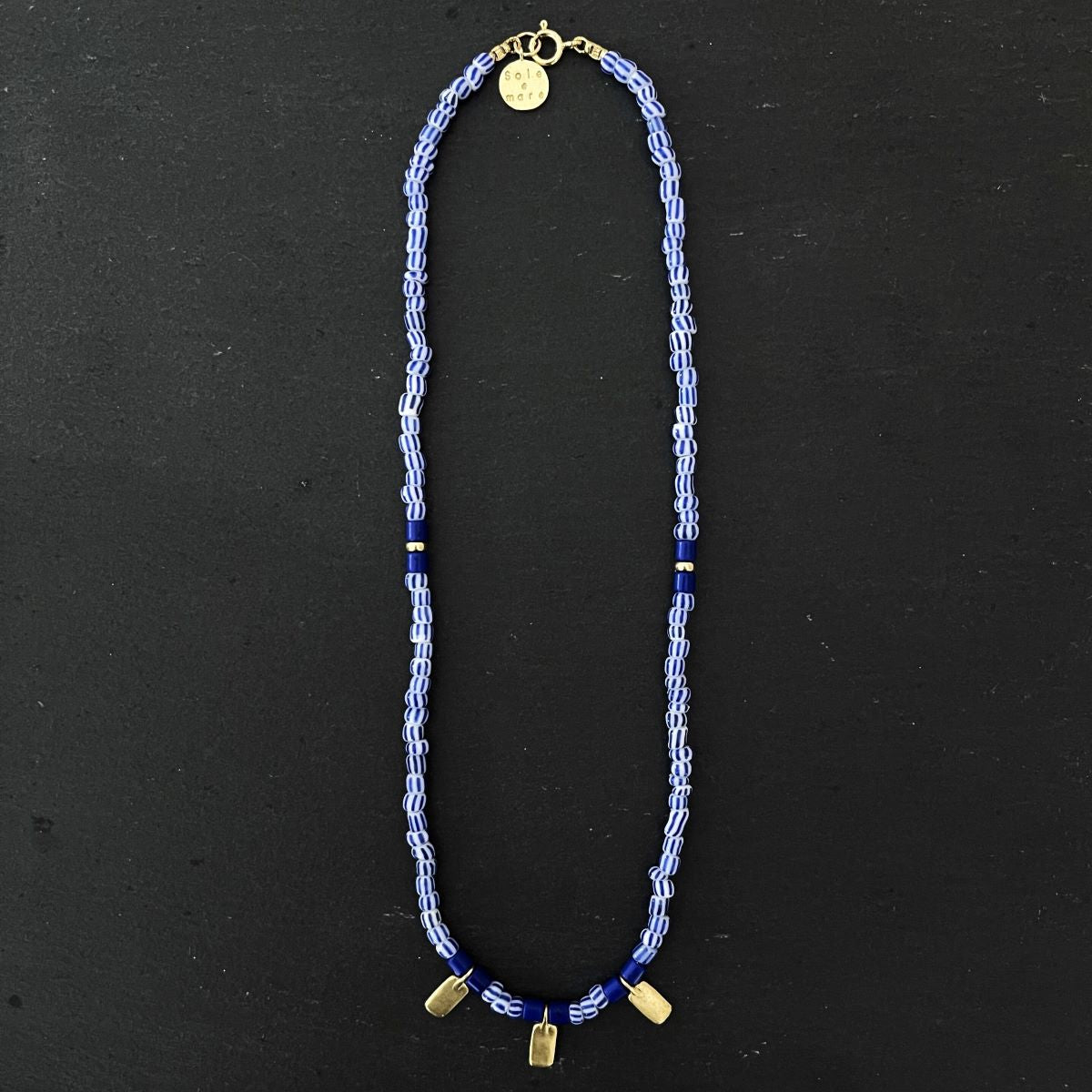 שרשרת זהב וכחול לבן- יוון