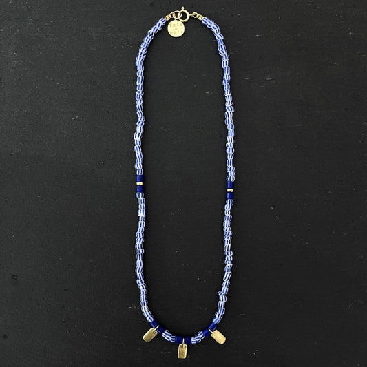 שרשרת זהב וכחול לבן- יוון
