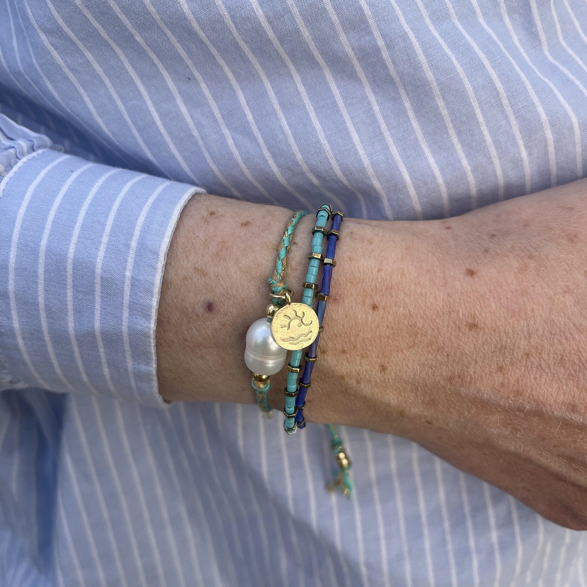 צמיד זהב וטורקיז- ברזיל