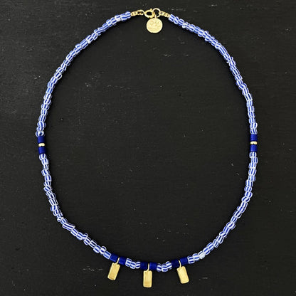שרשרת זהב וכחול לבן- יוון