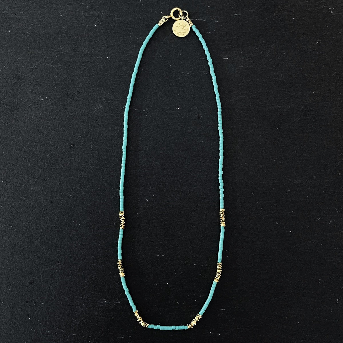 שרשרת זהב וטורקיז- ברזיל