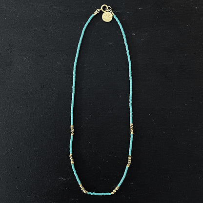 שרשרת זהב וטורקיז- ברזיל