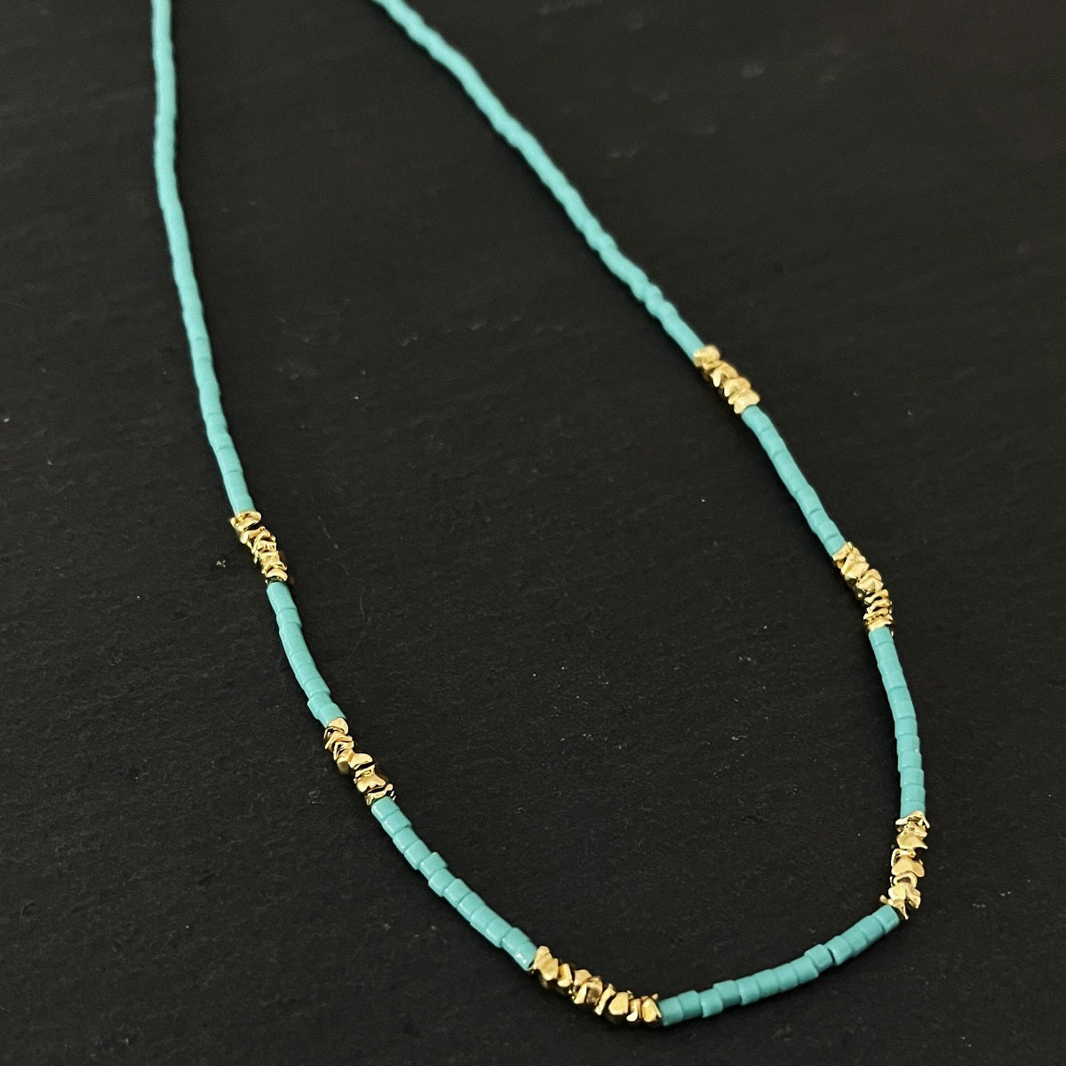 שרשרת זהב וטורקיז- ברזיל