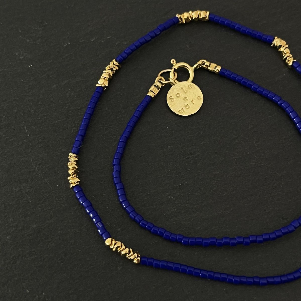 שרשרת זהב וכחול- ברזיל