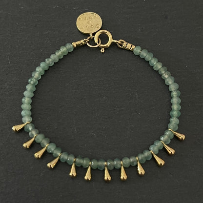 צמיד זהב ואמרלד בהיר- פנמה