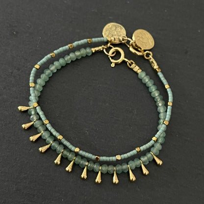 צמיד זהב ואמרלד בהיר- פנמה